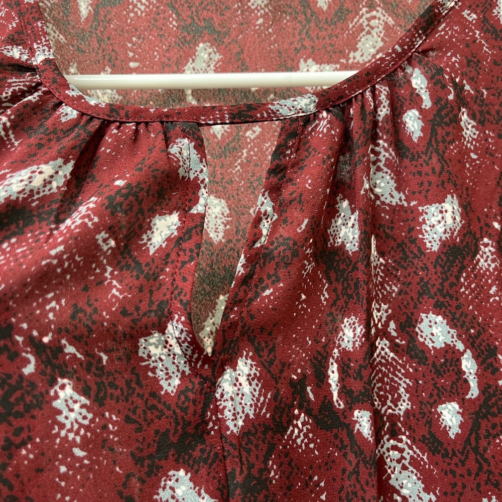 Fall/winter print blouse - Picture 3 of 5